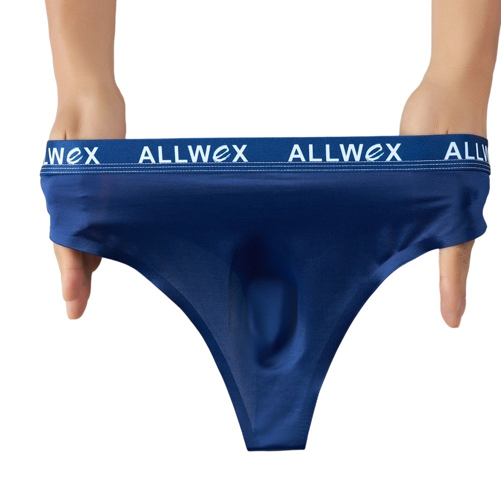 Men Ice Silk Smooth Underwear Bulge Pouch Seamless Knickers G-string Thongs New