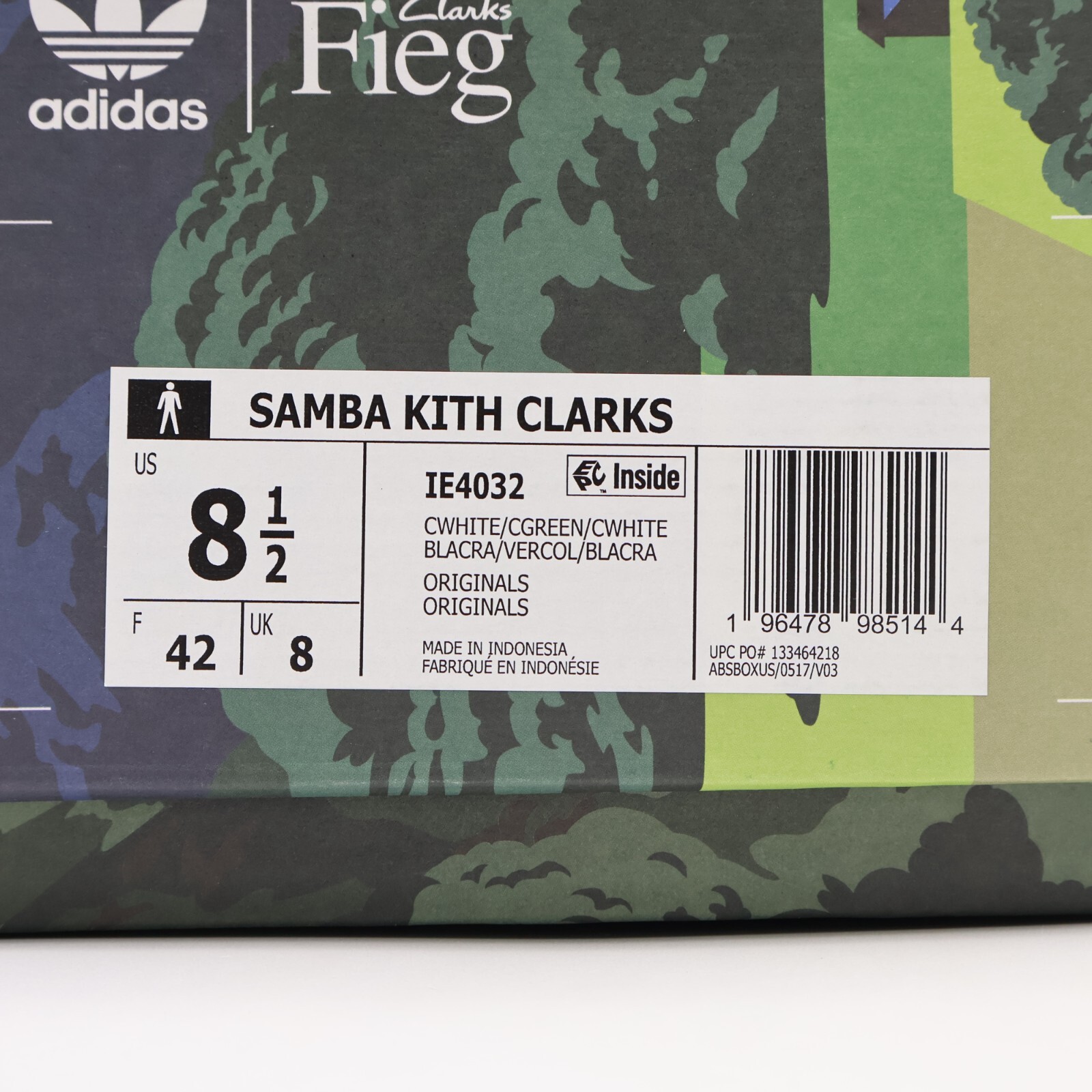 IE4032 KITH Ronnie Fieg Clarks adidas 8th Street Samba Kithmas Green (Men’s)