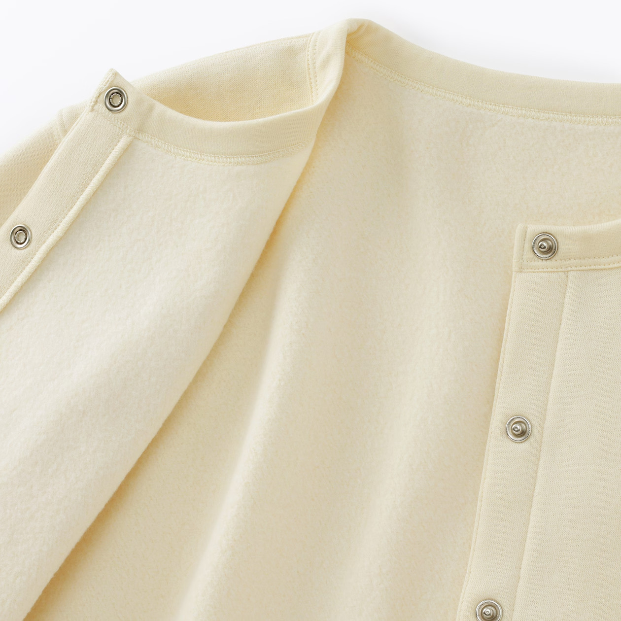 MUJI Womens Sweatshirt Cardigan Light Yellow 2026 FedEx
