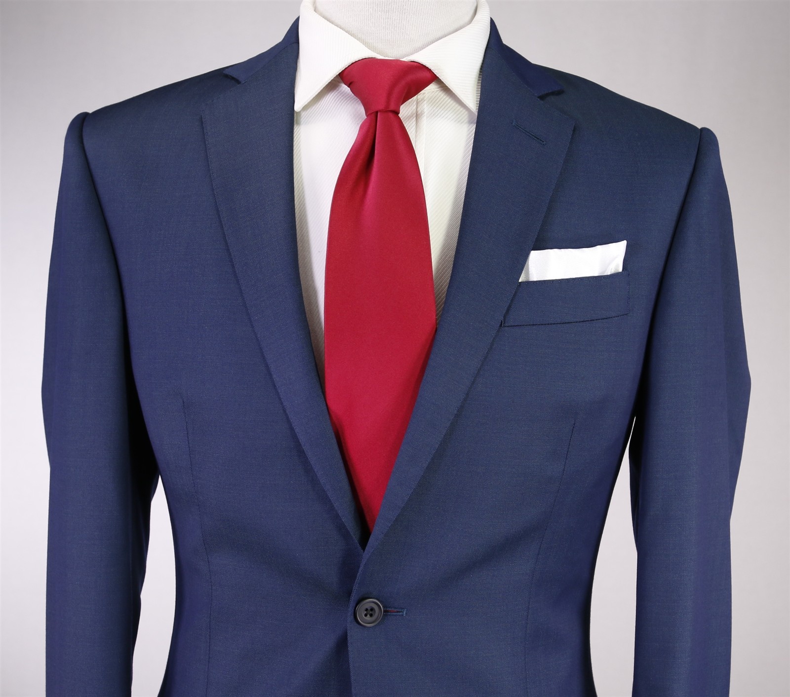 Richard James Savile Row Blue Green 2-Btn Wool Slim Fit Suit 36R