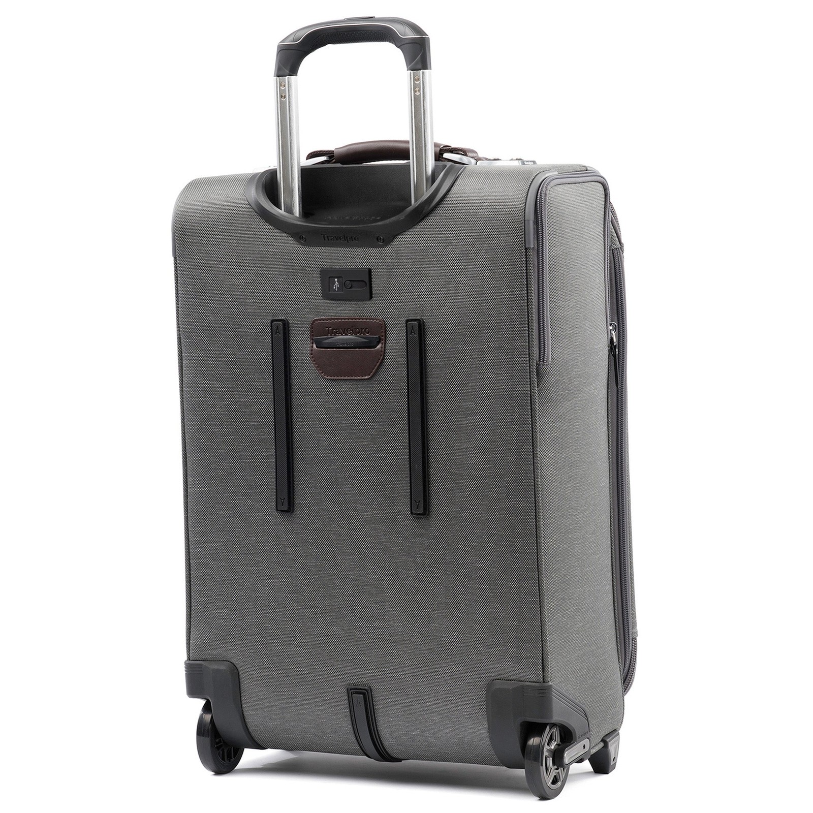 Travelpro Platinum Elite Softside Expandable Luggage, 2 Wheel Grey 22 Inch U1