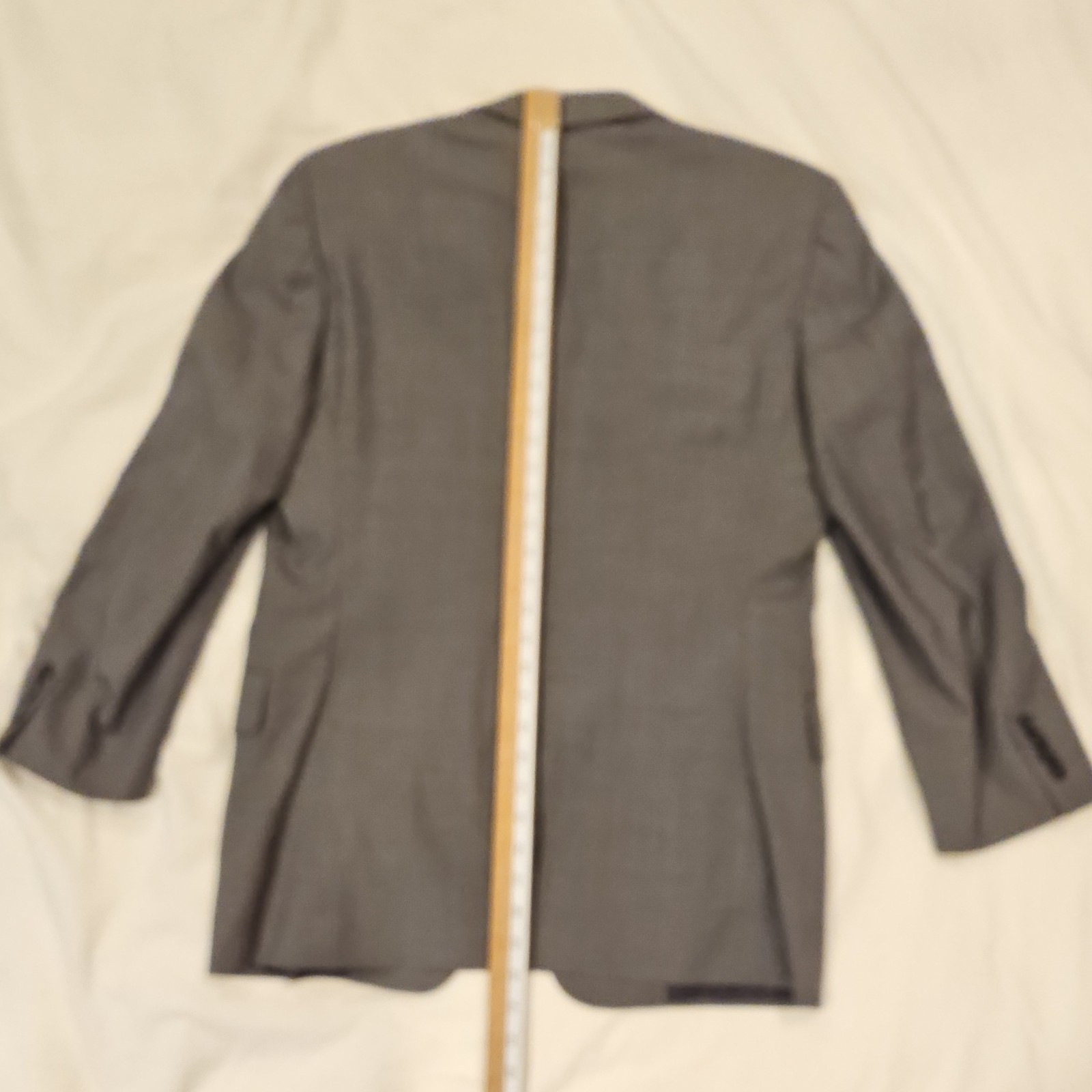 Hickey Freeman Boardroom Mens 40R Blazer Gray Nailhead Wool Cashmere USA Mad