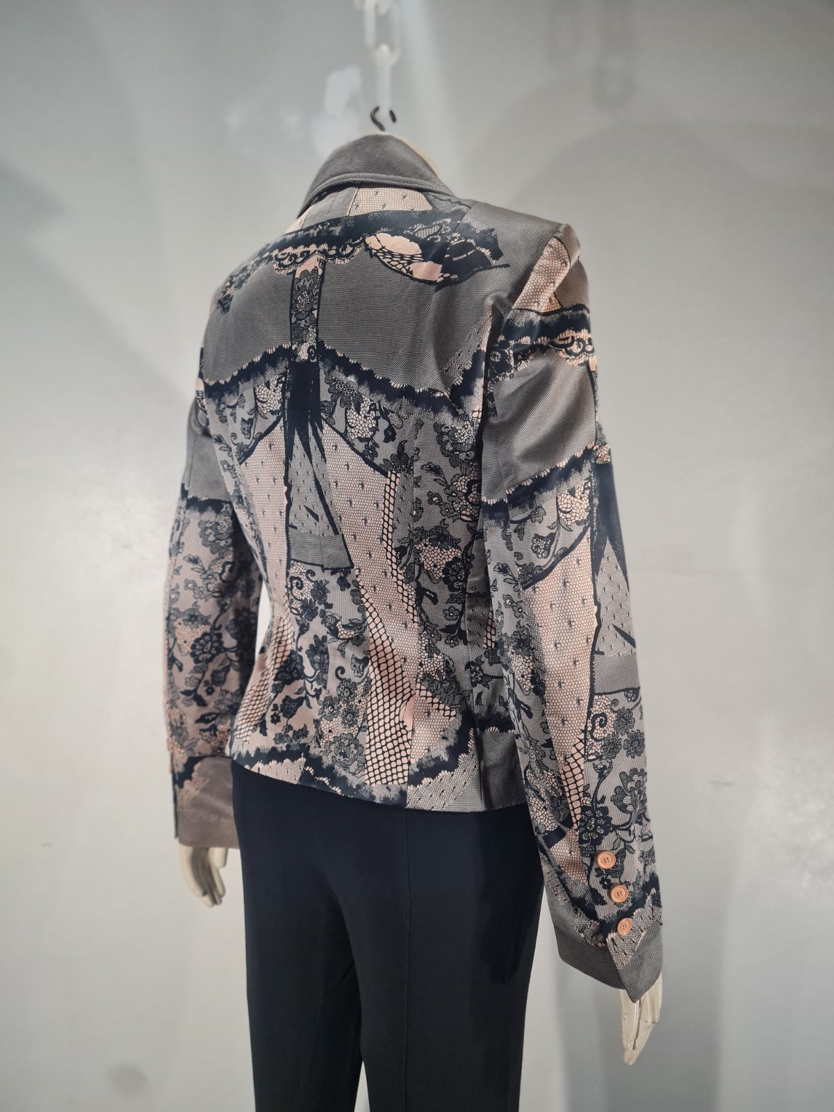 CHRISTIAN DIOR Spring 2006 Lace print jacket by JOHN GALLIANO