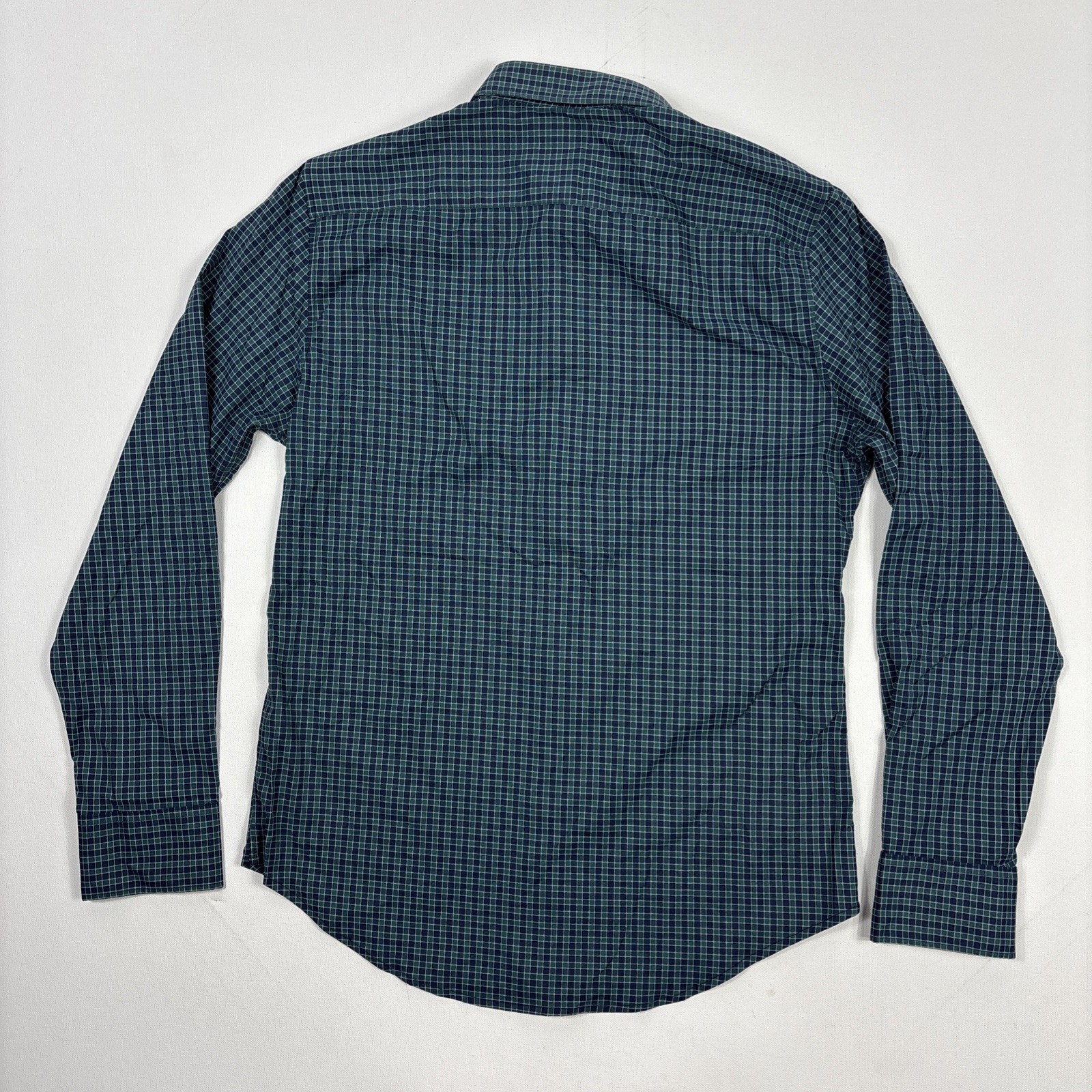 Bonobos Men’s Slim Fit Button-Down Tech Dress Shirt Green Plaid Medium