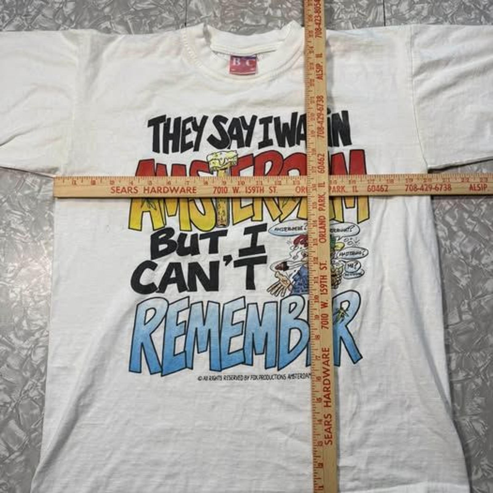 Vintage B.C Amsterdam Graphic T-Shirt Size L