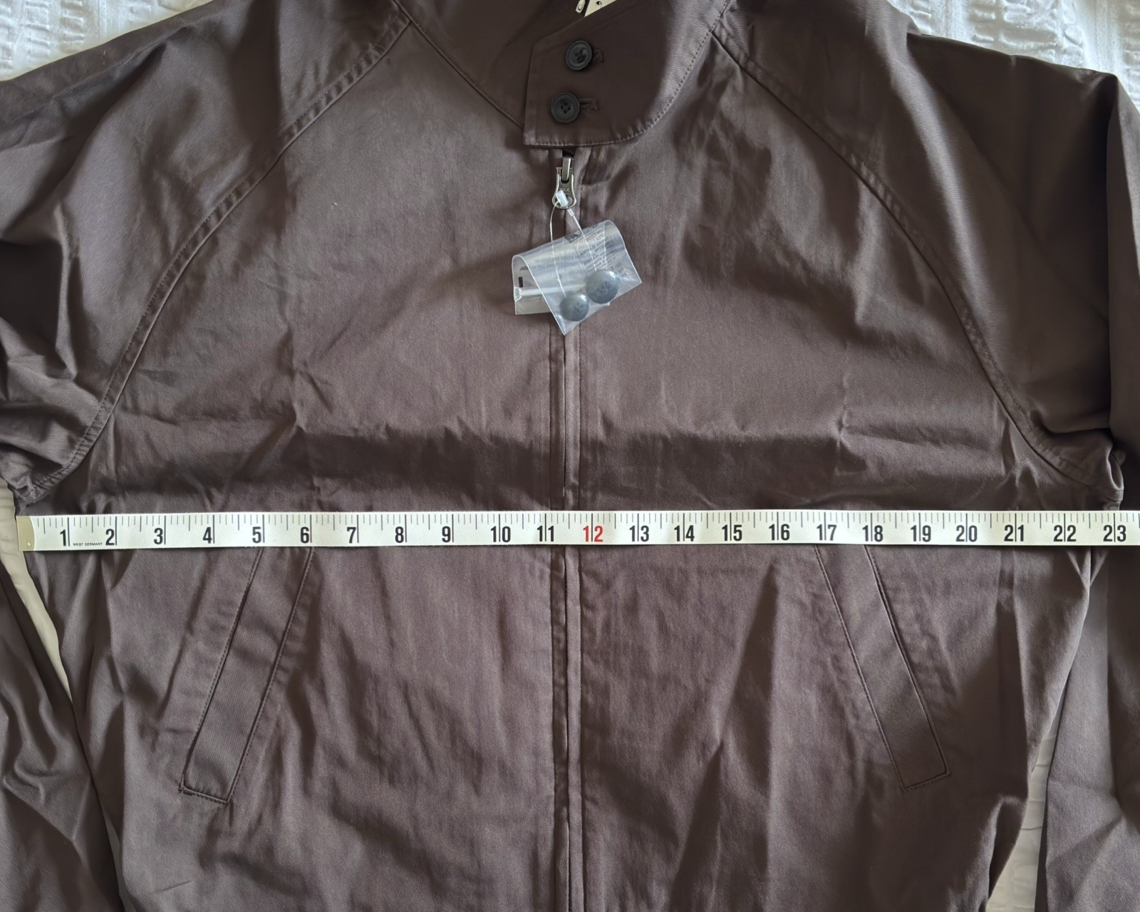 Uniqlo U Cotton Blend Short Blouson Size (S) Small 39 Dark Brown BNWT