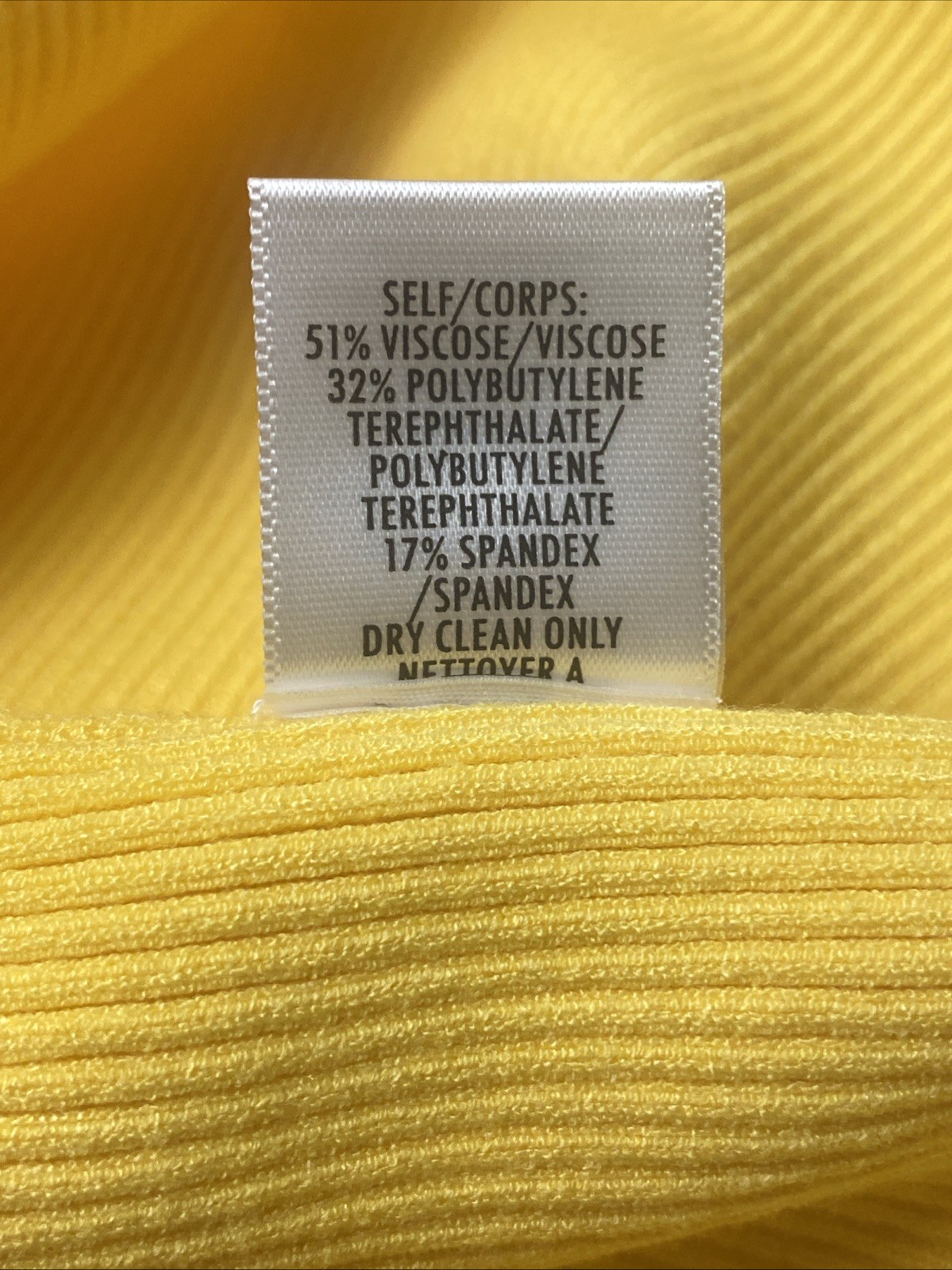 Nordstroms Bailey/44 Off Shoulder Ribbed Knit Top Shirt Yellow Size Small $178