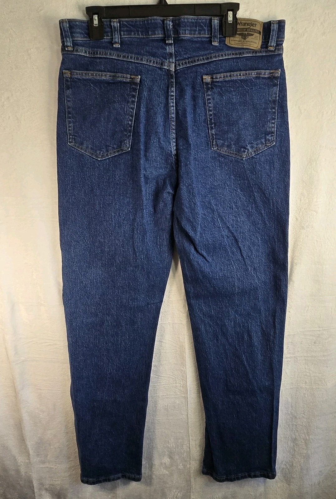 Wrangler Five Star Men’s Jeans Regular Fit – Dark Stonewash Size 35x 32