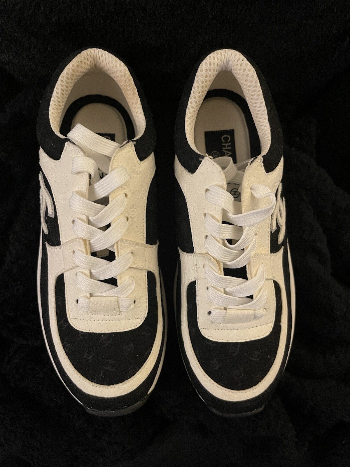White And Black CC Shoes
