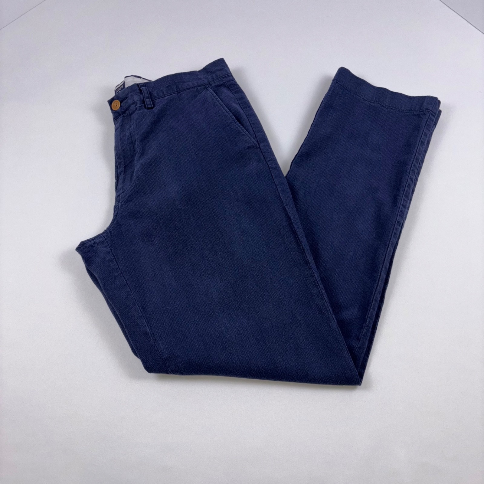 J.Crew The Sutton Chino Pants Men’s 33×32 Navy Blue Casual Trousers