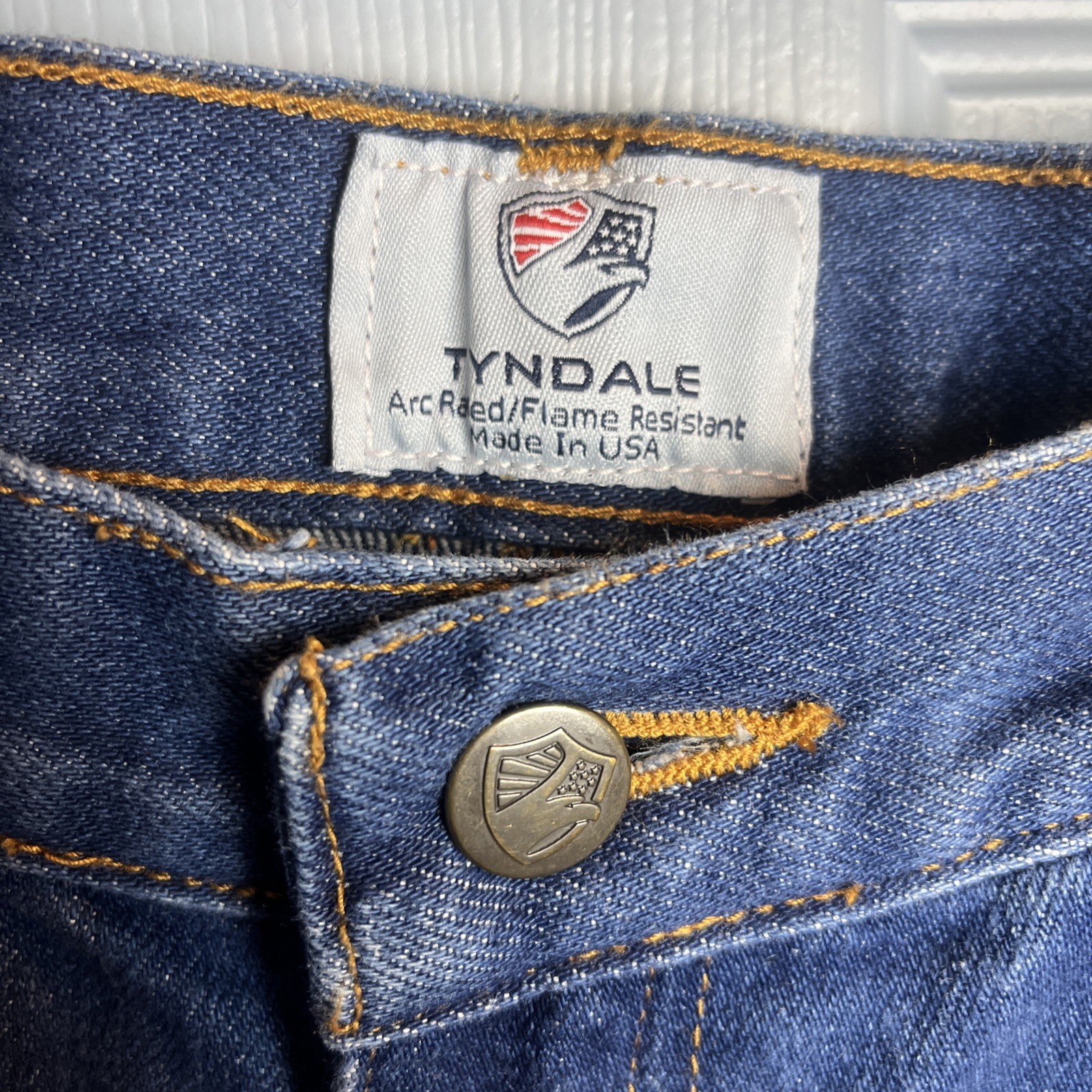 Tyndale F290T FR Flame Resistant Jeans W38 L28 CAT 2 USA Made Work Denim Pants