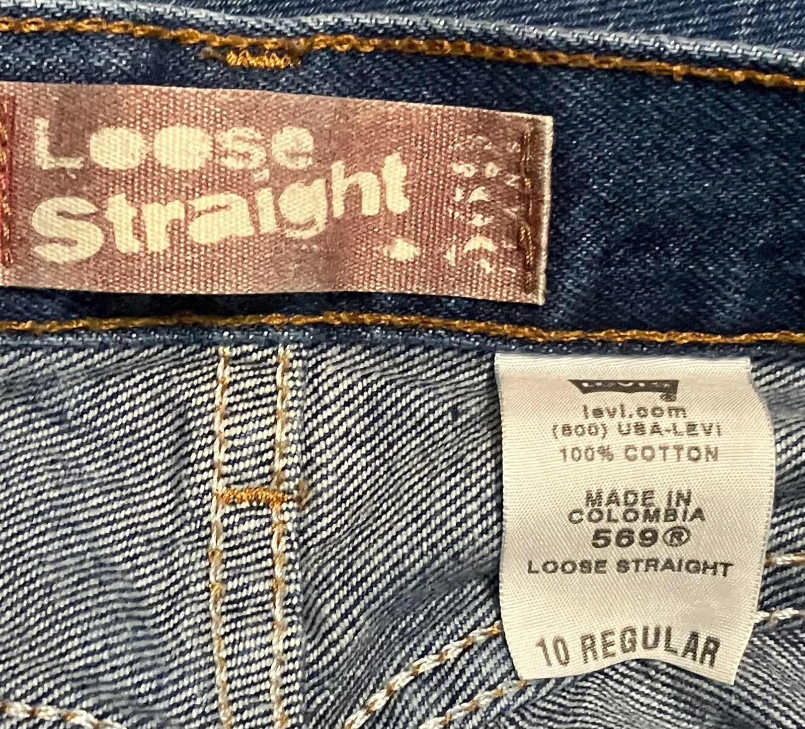 Levi’s 569 Loose Straight Jeans Size 10 Regular