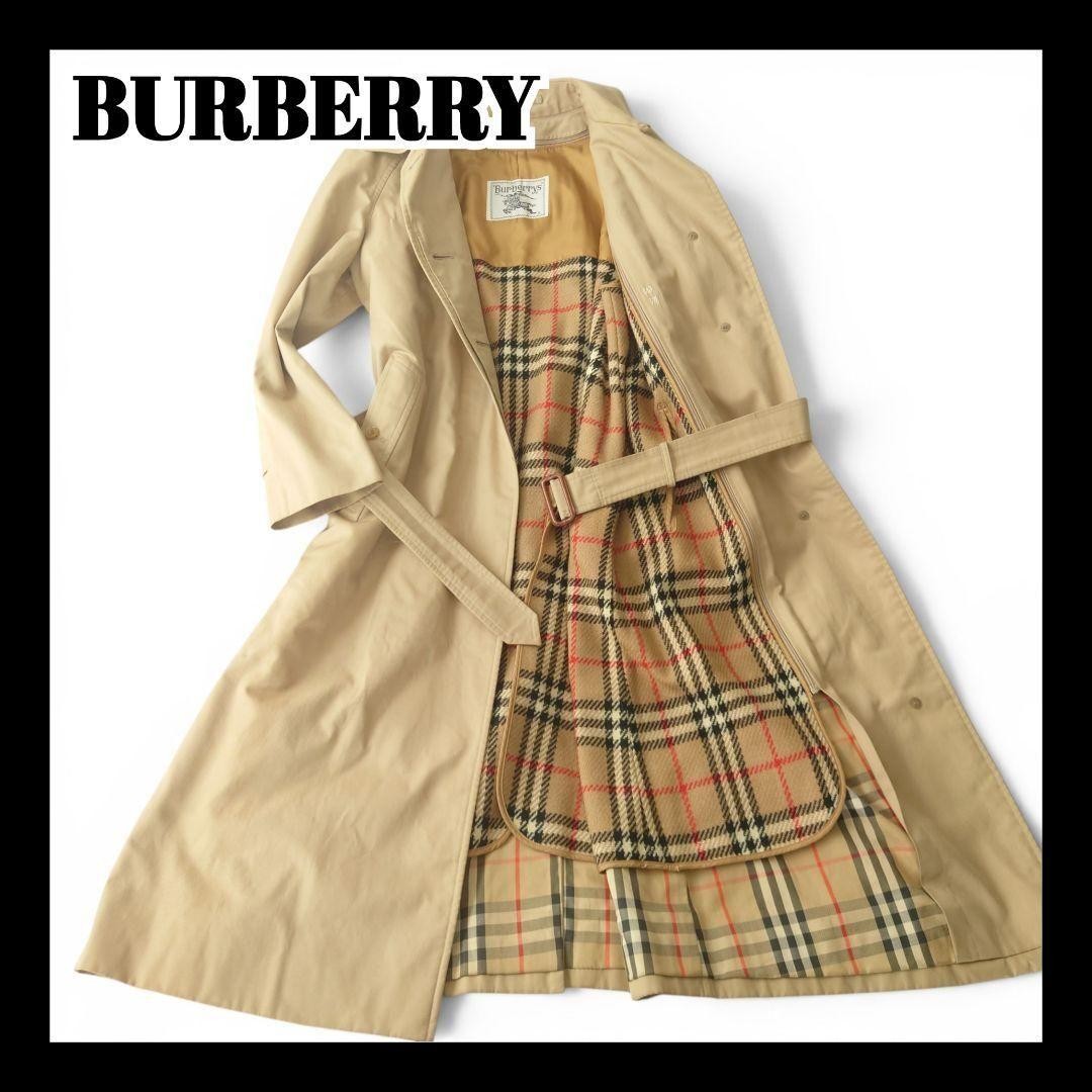 Burberry Trench Coat Liner Nova Check Sten Collar Beige