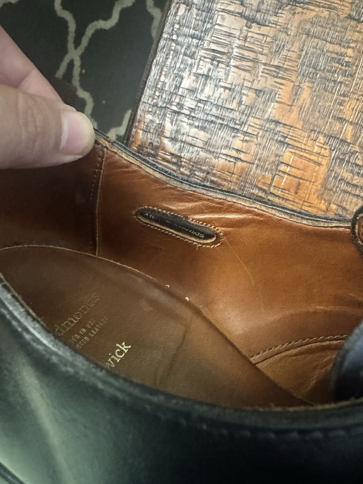 Allen Edmonds Black Leather Warwick Monk Strap Dress Shoes Men’s Size 12 D USA