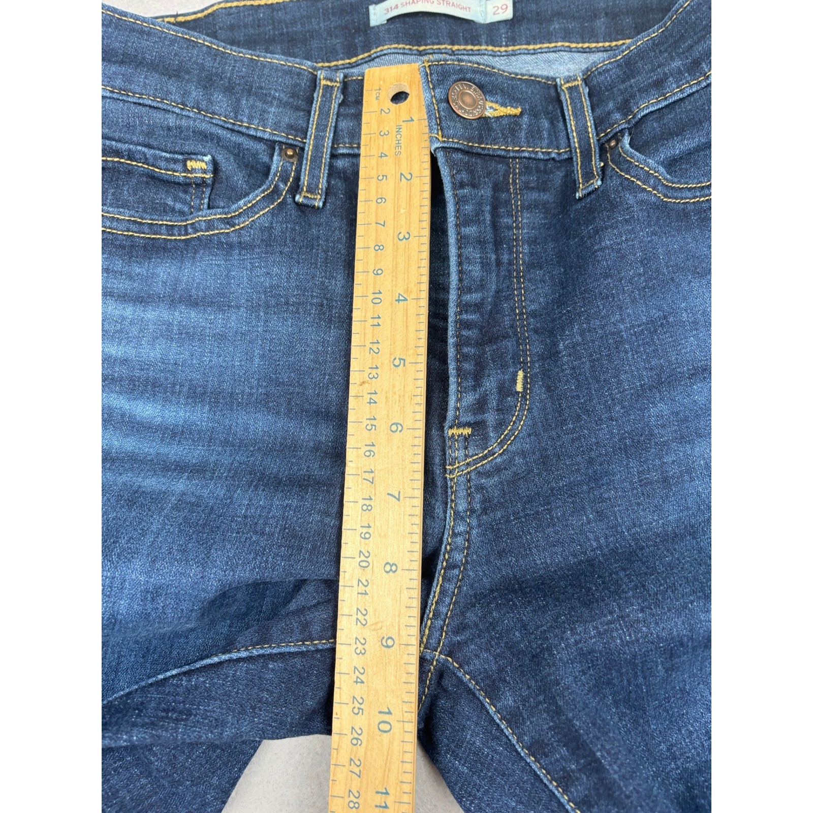 Levis 314 Shaping Straight Jeans Womens 29 Straight Leg