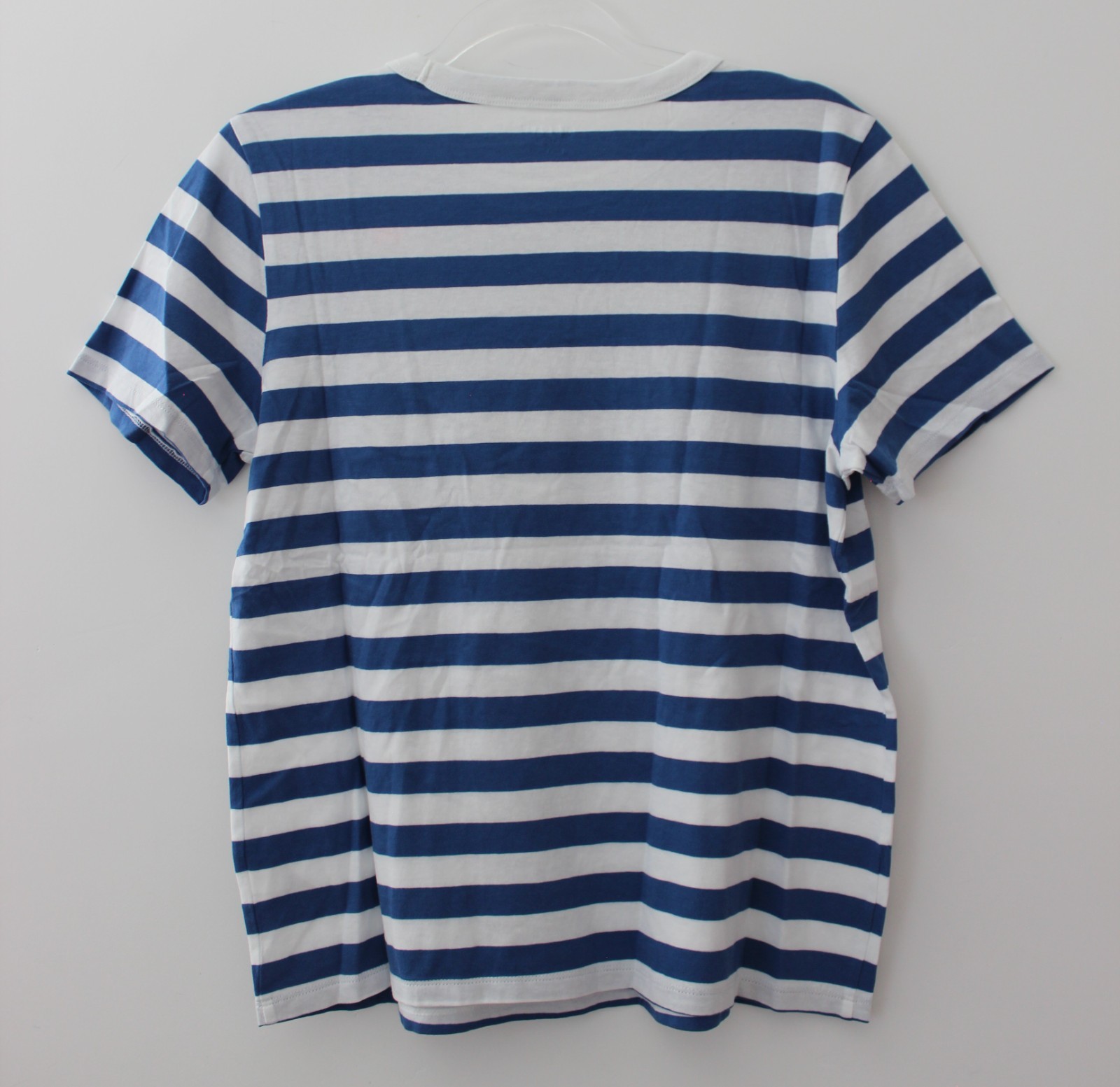 Old Navy EveryWear Crew-Neck Striped T-Shirt White & Blue Multisize NWT