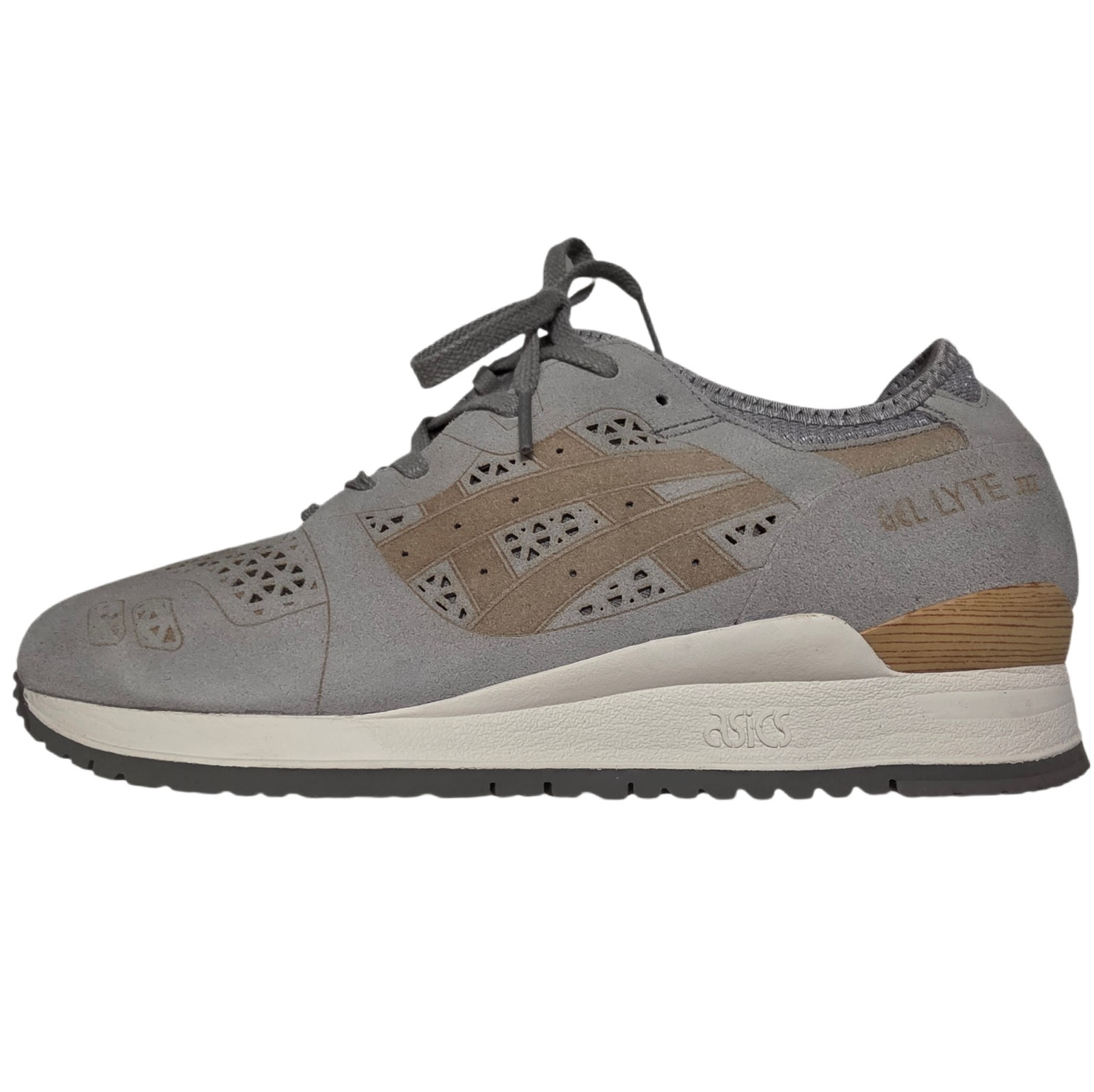ASICS Men’s *NEW* Gel-Lyte III Laser Cut Light Grey Size 9.5