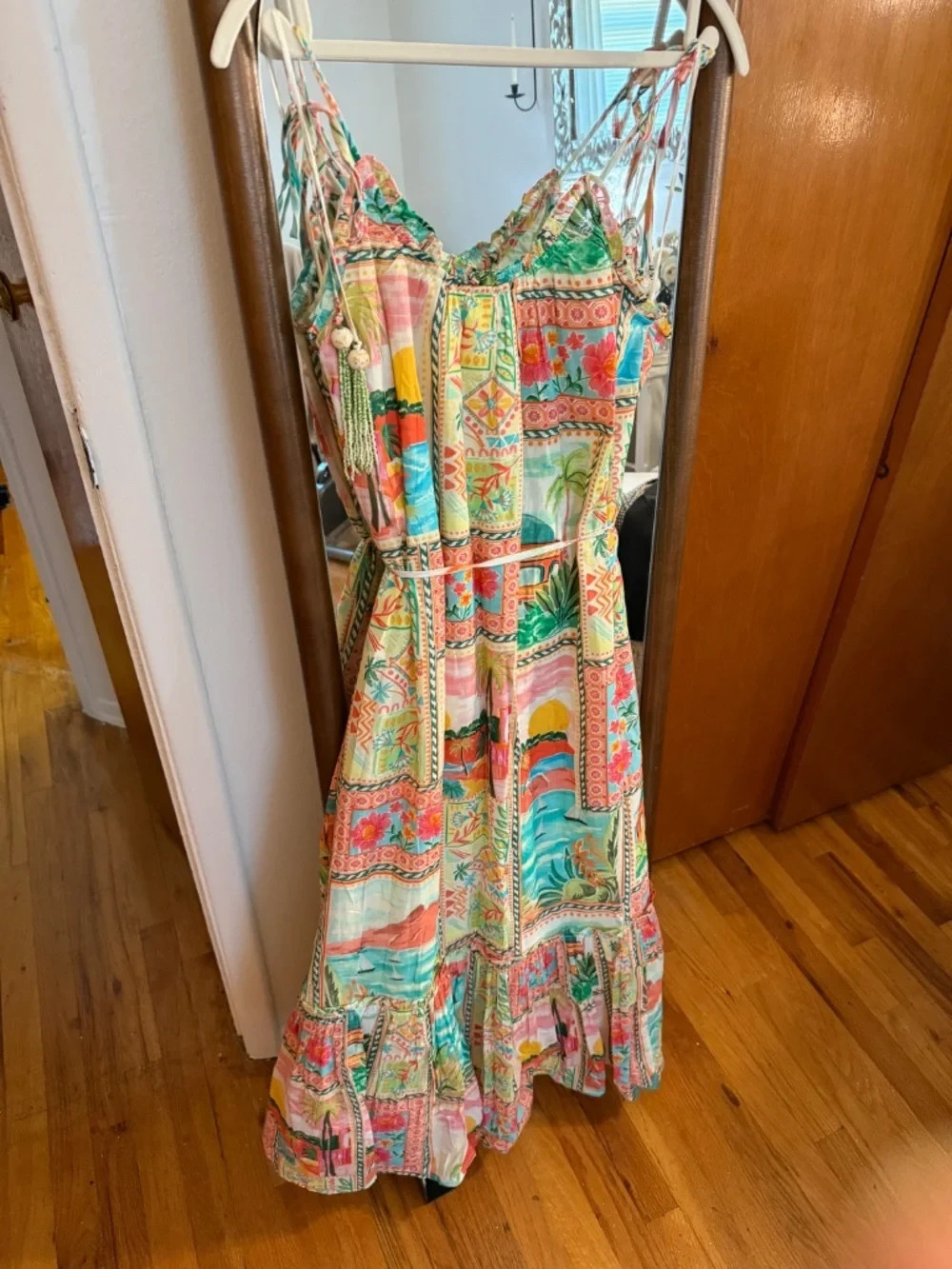 BILA77 Maddison Dress Size Large NWT 100% Cotton Lightweight Casual Vacation