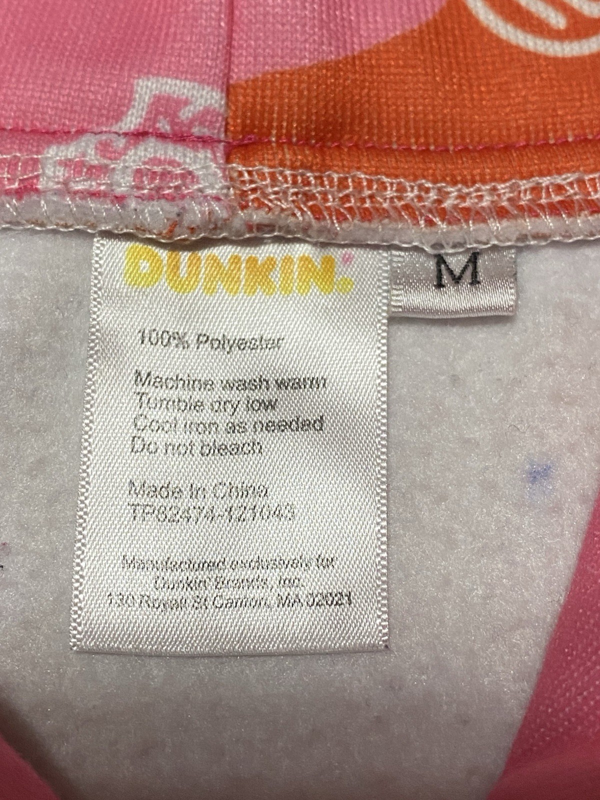 Dunkin’ Donuts DD Hoodie M Medium Dunkin