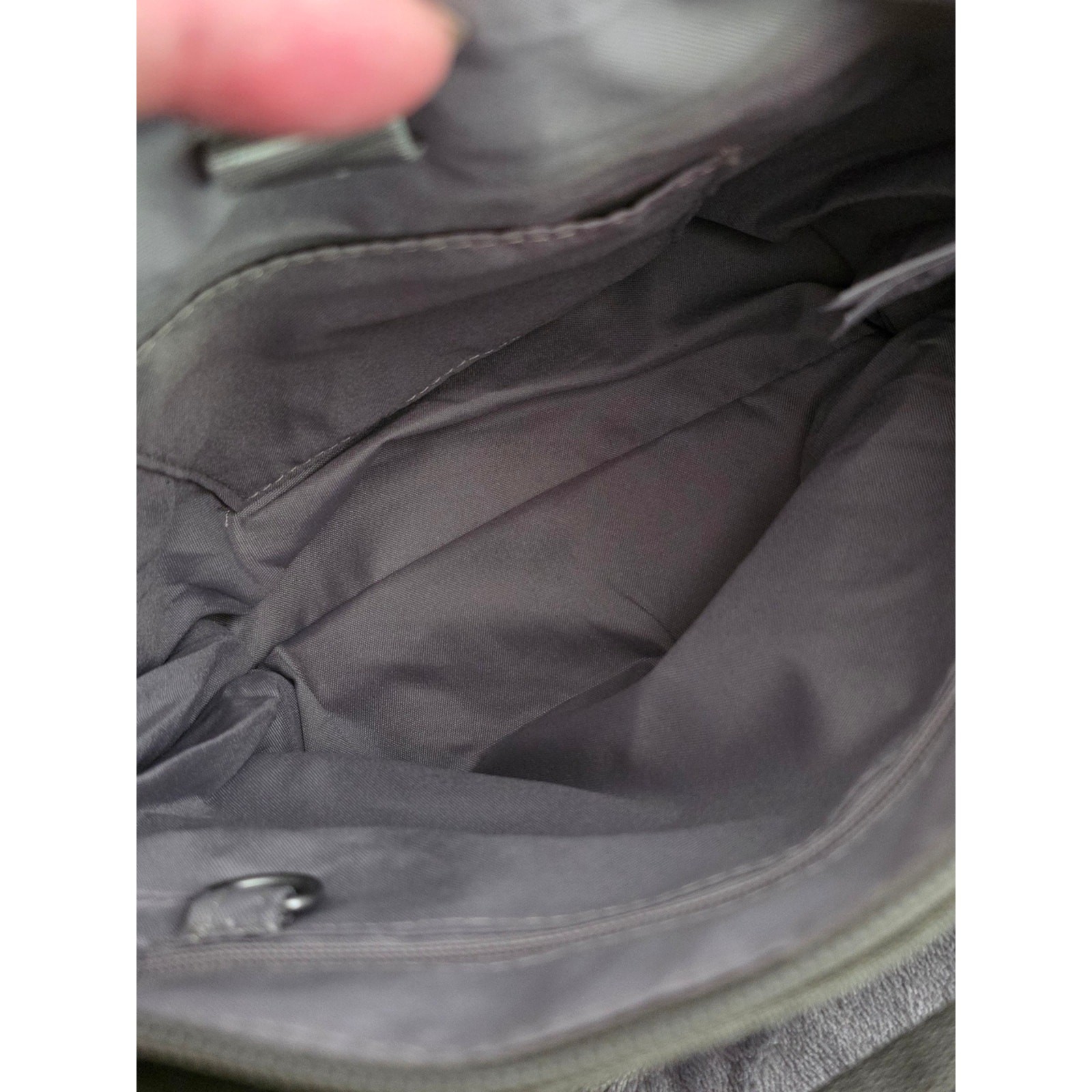 Baggallini Mini Tote Crossbody Bag Gray Travel Purse Lightweight Nylon Rare Find