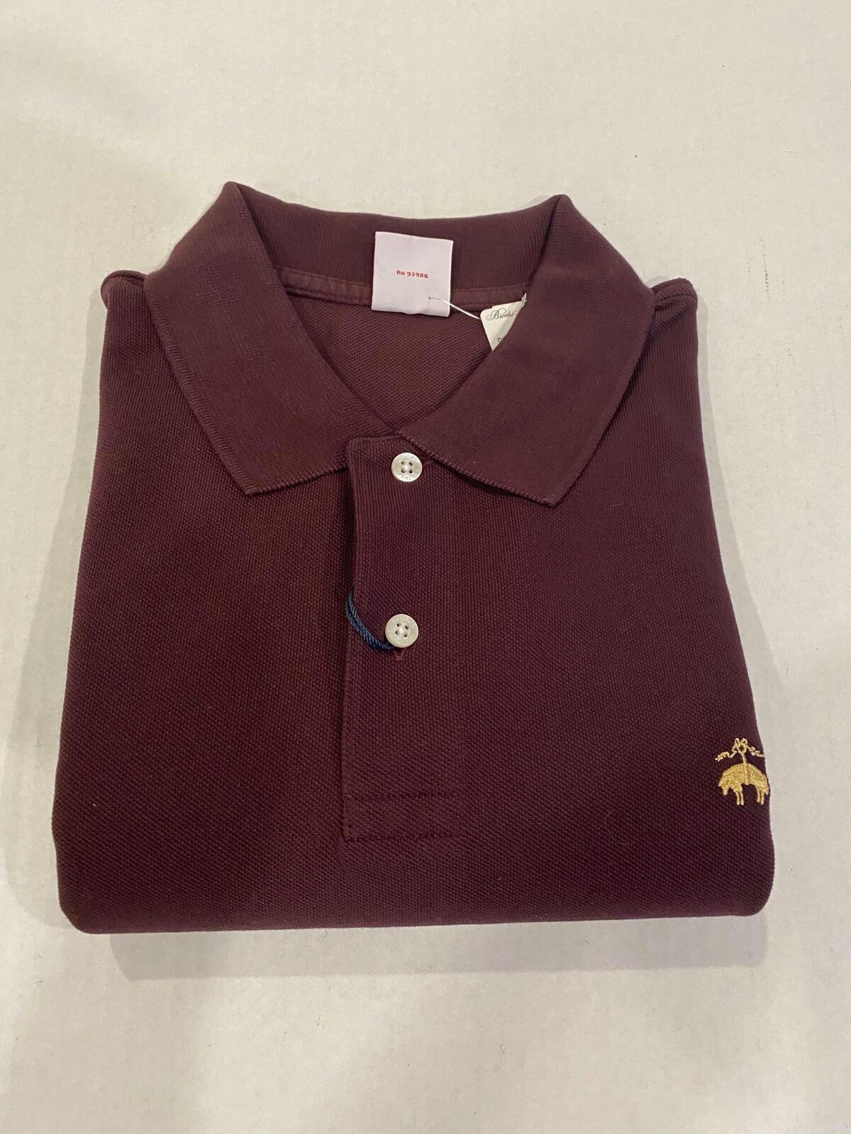 NWT Brooks Brothers 1818 Men (Multi Sizes) PerformancePolo ORIGINALFit Burgundy