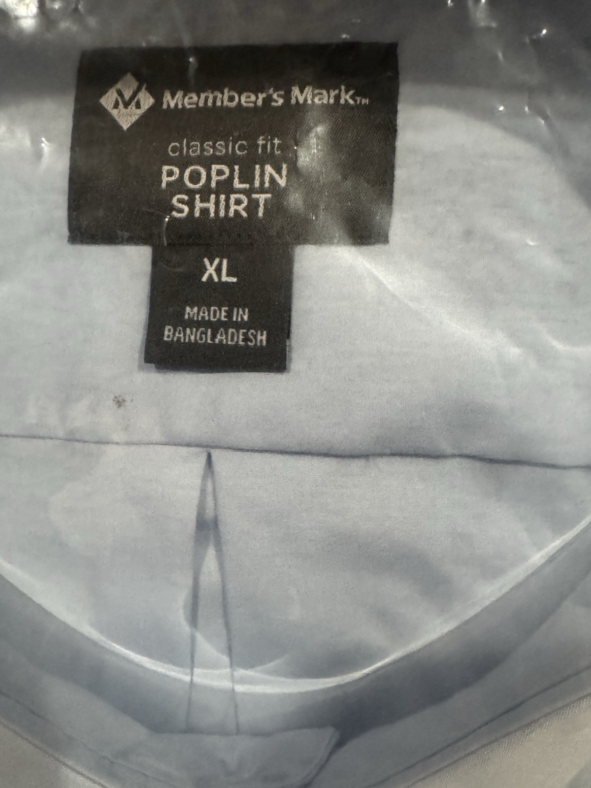 MEMBER’S MARK Men’s Classic Fit Poplin Dress Shirt Big & Tall Sizes XL, XXL