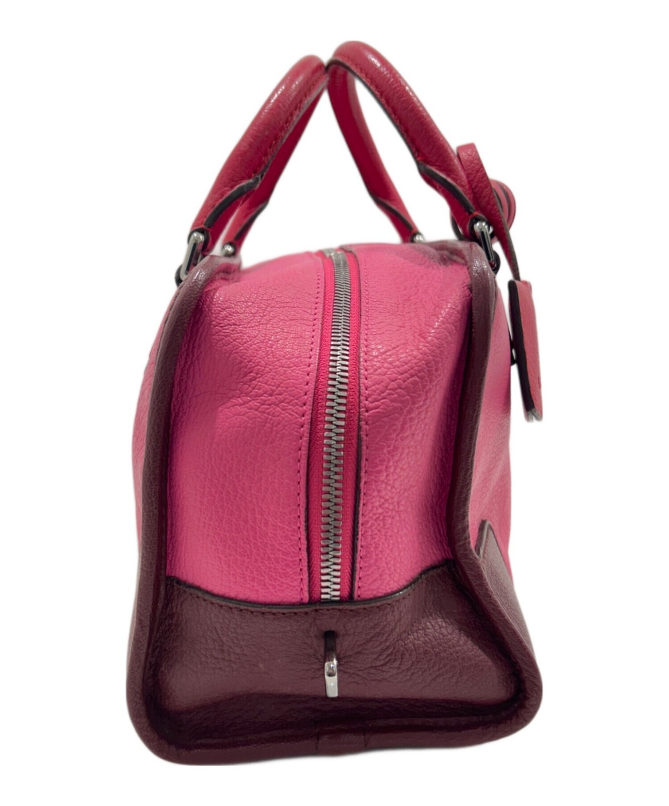 Loewe Amazona 28 Anagram Boston Handbag Leather bag Pink Silver Hardware 11.4in