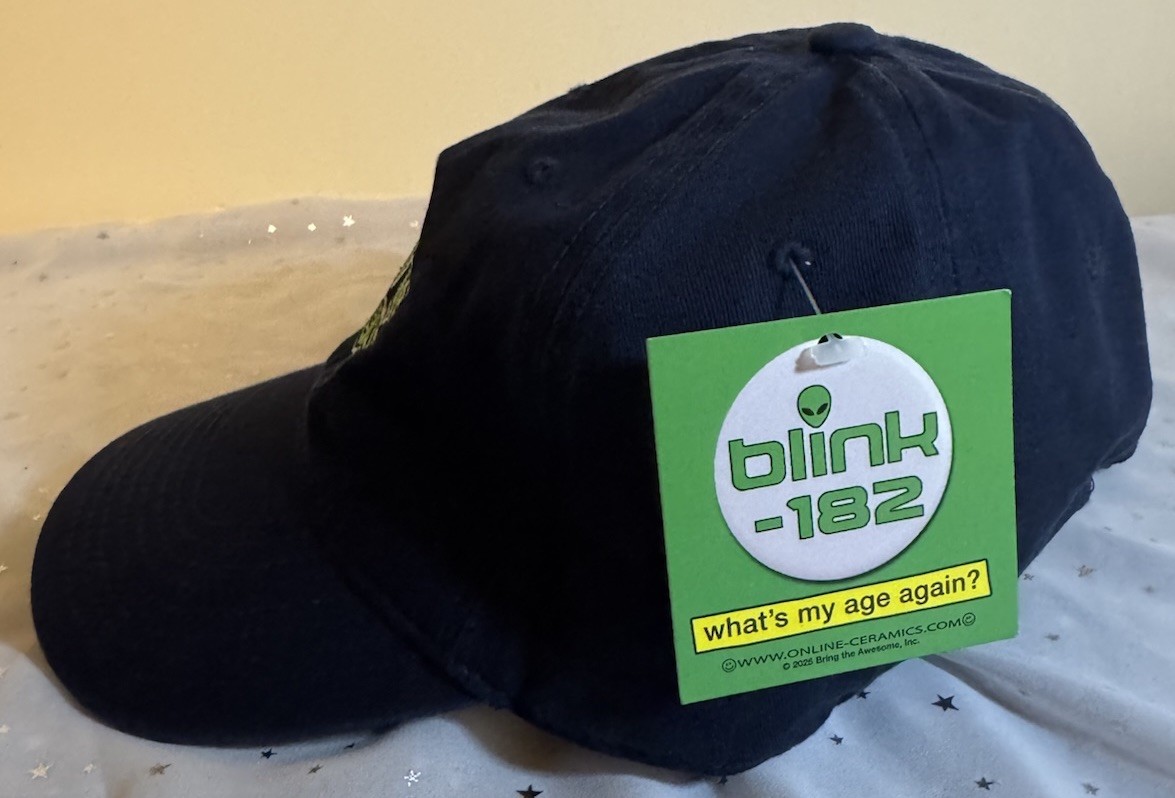 Blink 182 Online Ceramics Navy Alien Hat Brand New w/tags