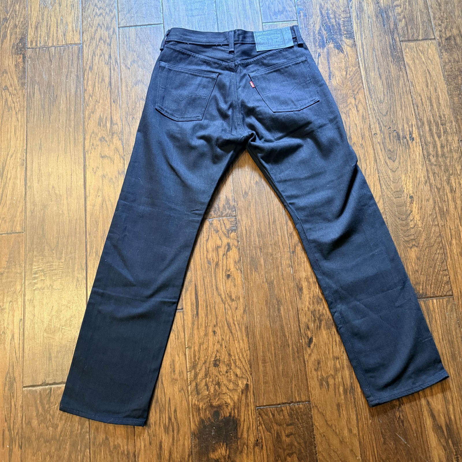 Levis 501 Jeans Mens 30×30 Black Straight Leg Button Fly Denim Pants Classic