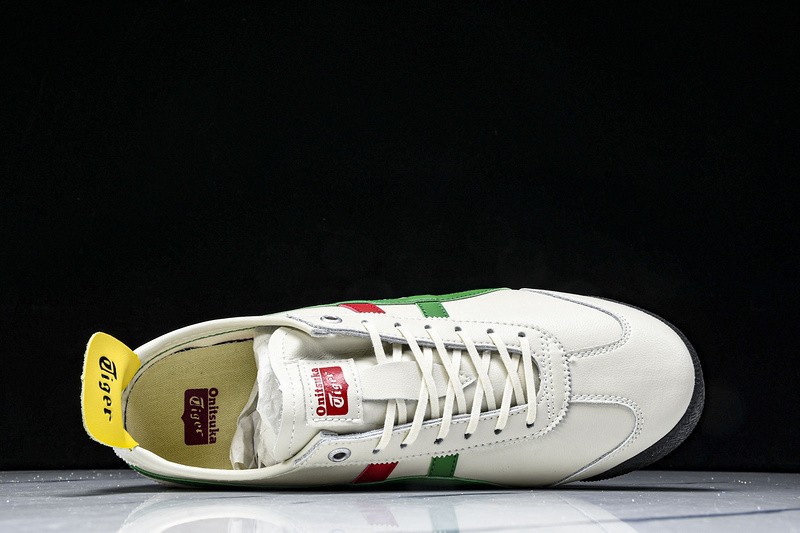 Onits*ka Tiger Mexico 66 SD Birch Green Red Yellow 1183A872-100 Unisex Size 4-11