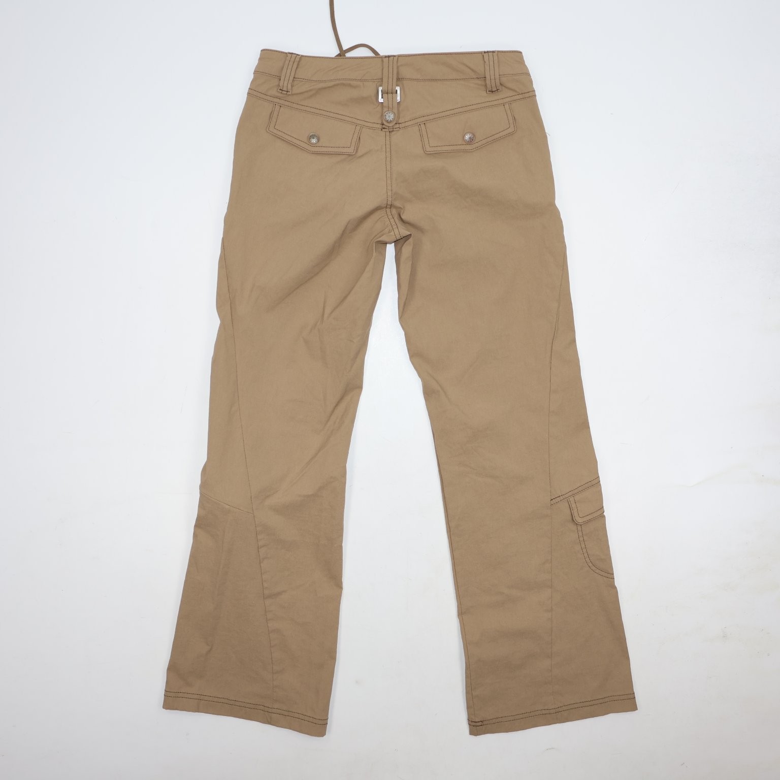 Athleta Women’s Pants Khaki 4P Nylon Spandex Stretch Wide Leg Cargo