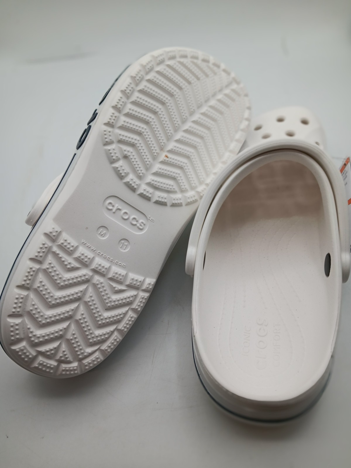 Crocs Bayaband Clogs White Unisex Size 13 Women 11 Men