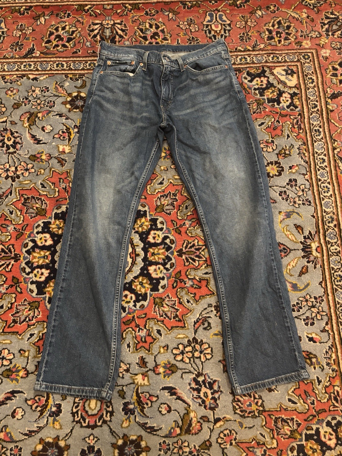 Levi’s 500 Series 559 Blue Denim Jeans Relaxed Straight Mid Rise 5-Pocket