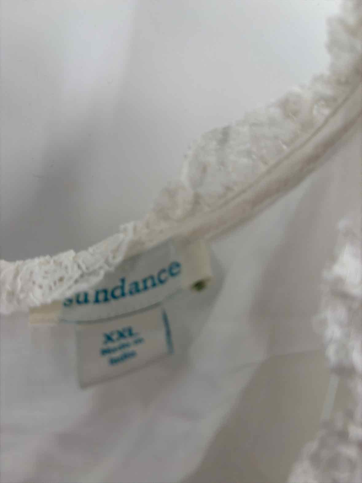 Pre-Owned Sundance White Size XXL Blouse