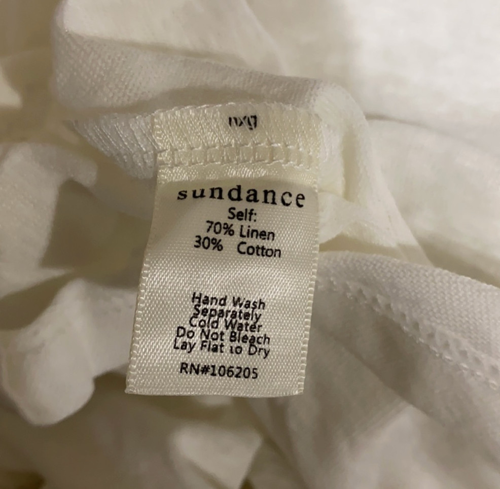Sundance New without tag Cotton/Linen Top