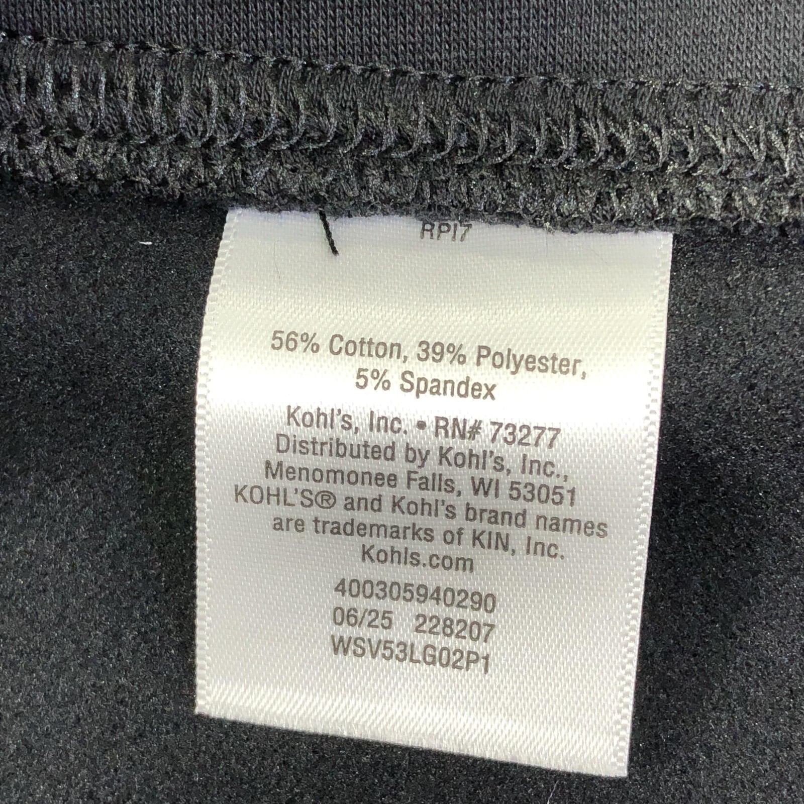 Simply Vera Vera Wang Leggings Womens 2X Black High Rise Stretch Knit Ankle