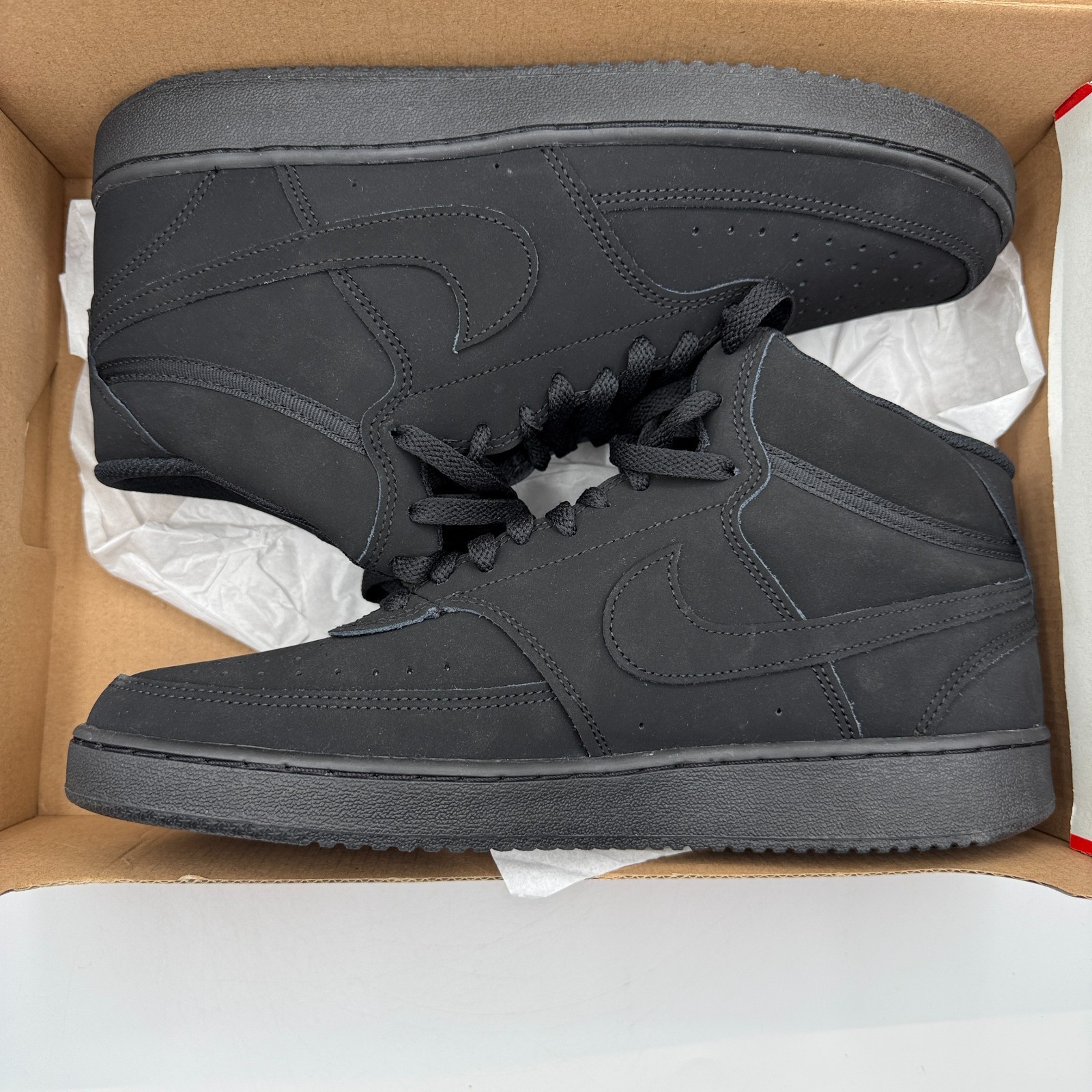 Nike Court Vision Mid Shoes Men’s Black Outdoor CU6620 001