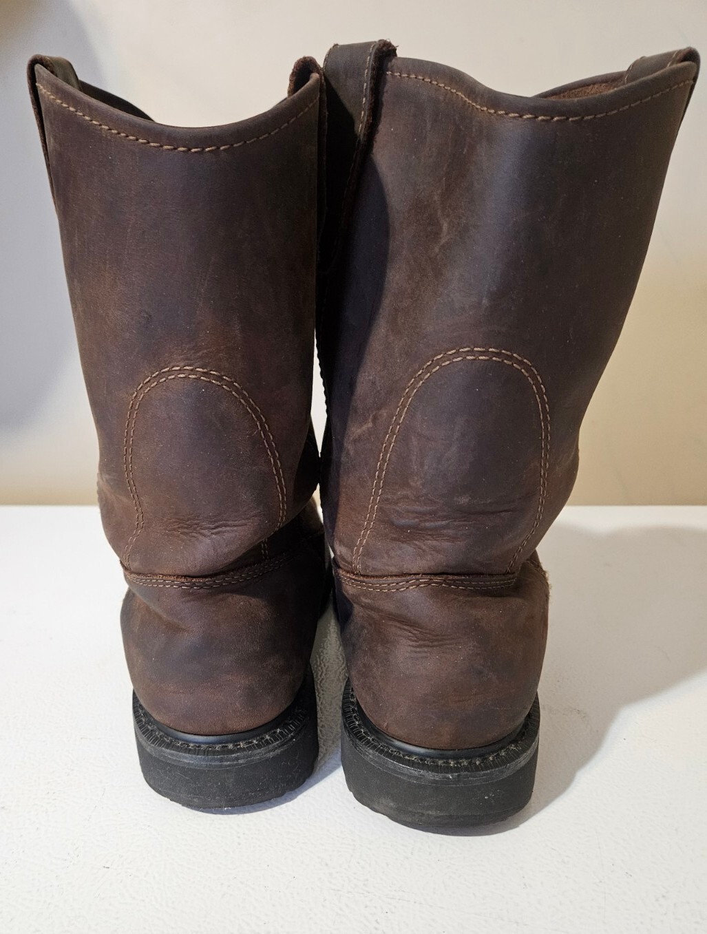 Wolverine Men’s W04727 Wolverine Brown Work Boot Slip Oil Resistant Sz 12 W Nice