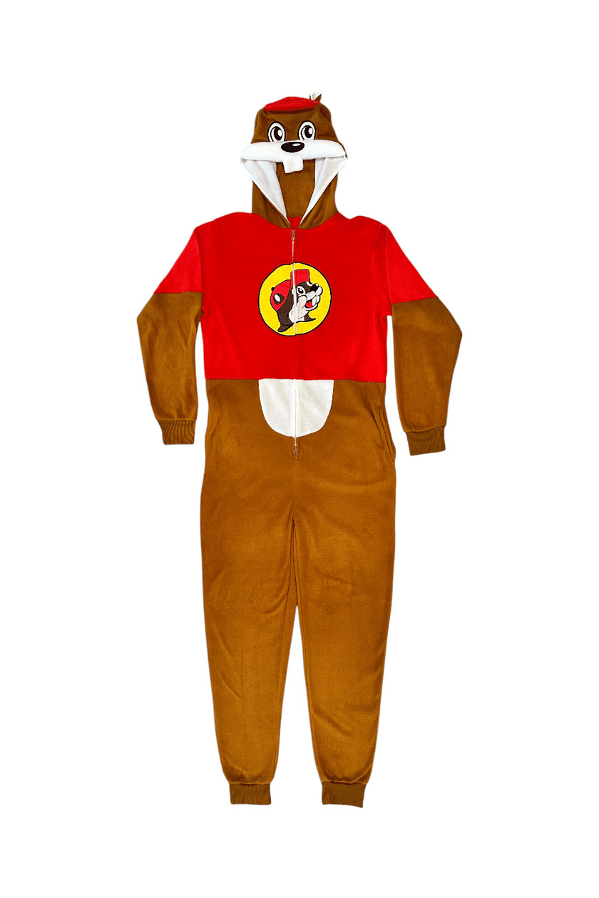 Buc-ees Exclusive Beaver Unisex Union One Piece Suit Adult Zip-Up S/M-L/XL Texas