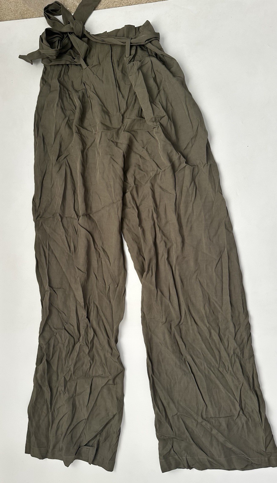 Chelsea 28 Paperbag Waist Tie Trousers Pants Size 8