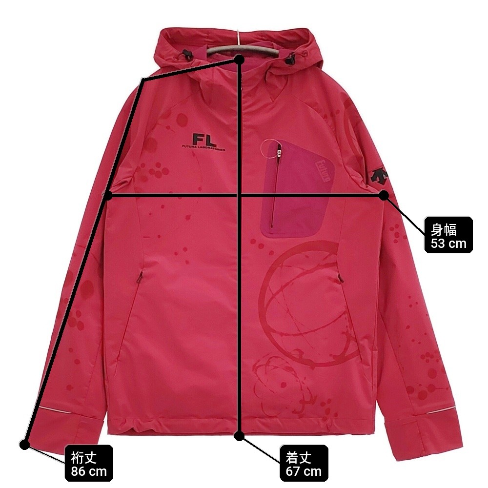 FUTURA LABORATORIES/DESCENTE Size M jacket Mountain parka Red 6-0512M♪