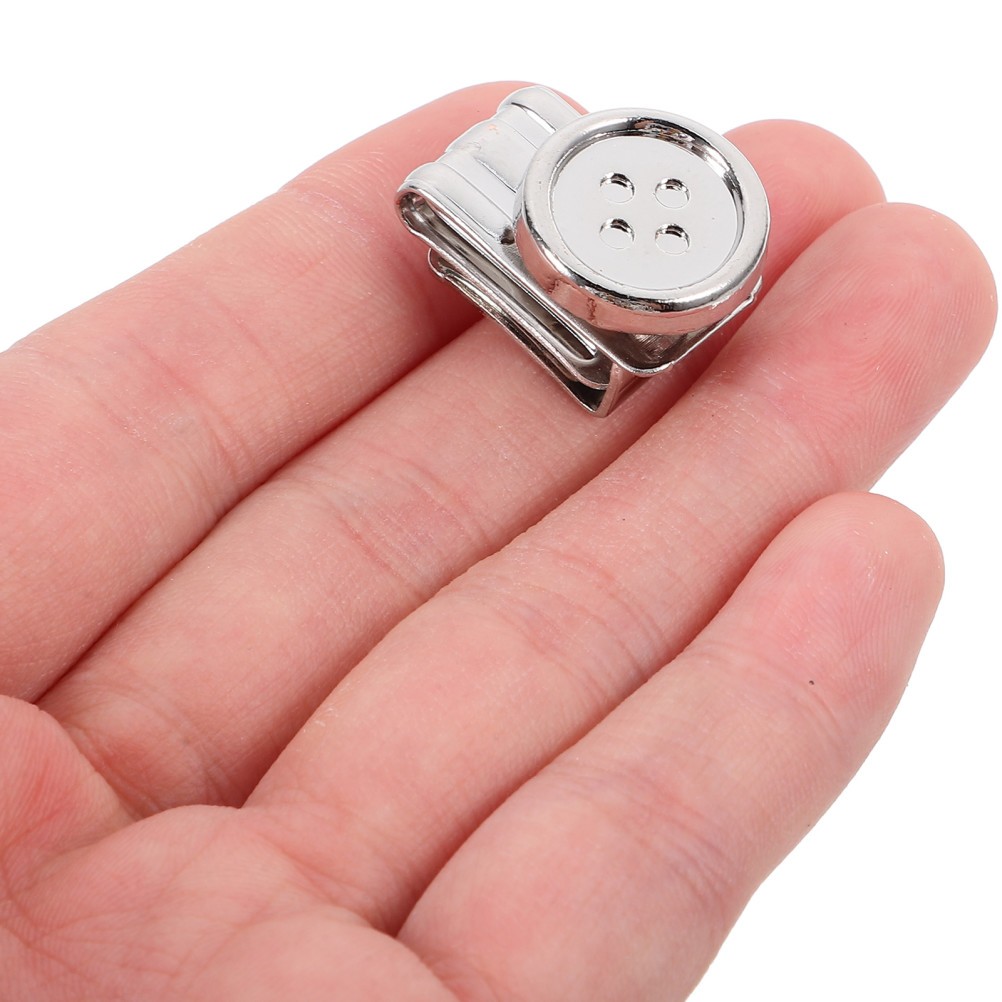6 Pcs Metal Adjustment Buckle Work Man Button Suspenders Buttons for Pants
