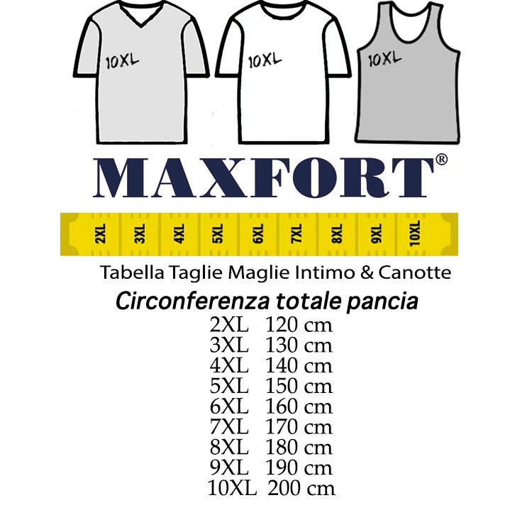 men’s underwear PLUS SIZES sweater V-neck cotton t-shirt from 2XL to 10XL Maxfor