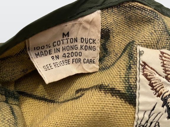 Vintage Duck Ray Men’s Camouflage Button-Up 100% Cotton Duck Hunting Vest Medium