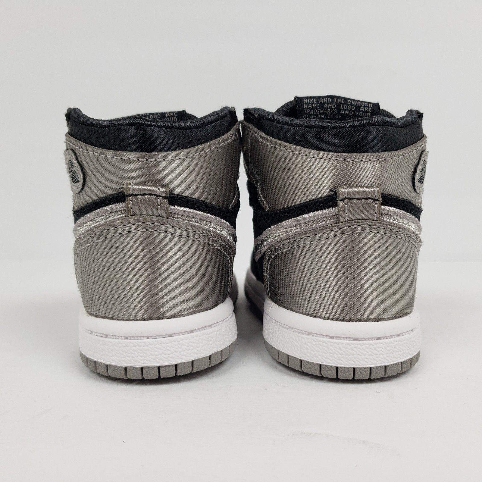 Nike Air Jordan 1 Retro High OG TD Toddler Size 4c Black Medium Grey White Shoes