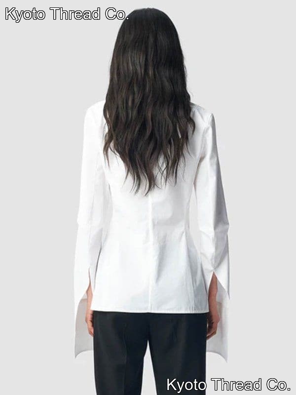 Ann Demeulemeester White Long Sleeve Shirt Size 40 featuring Flare Sleeves