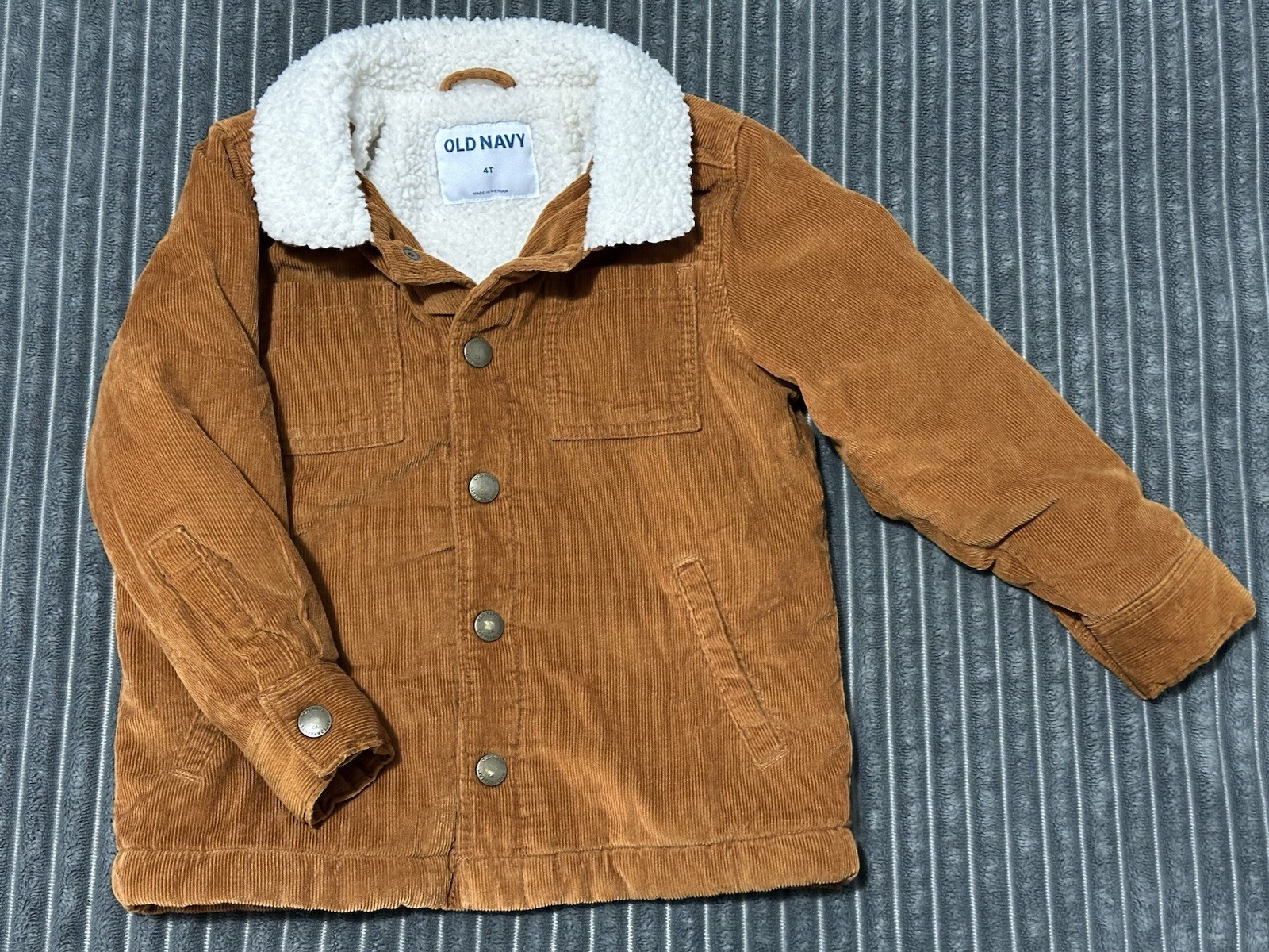 Old Navy Unisex Corduroy Sherpa-Lined TruckerJacket for Toddler size 4t