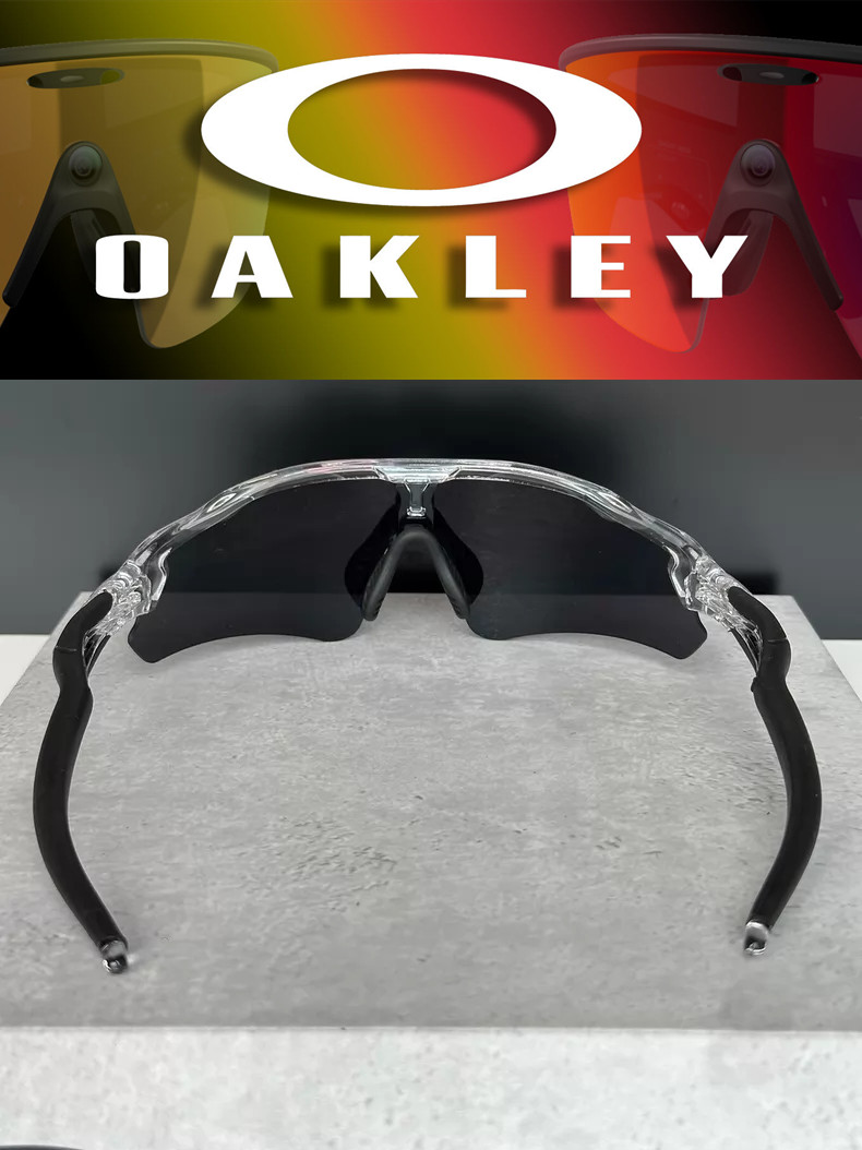 Oakley Radar Ev Path Sport Sunglasses OO9208 Clear Frame Black Lenses