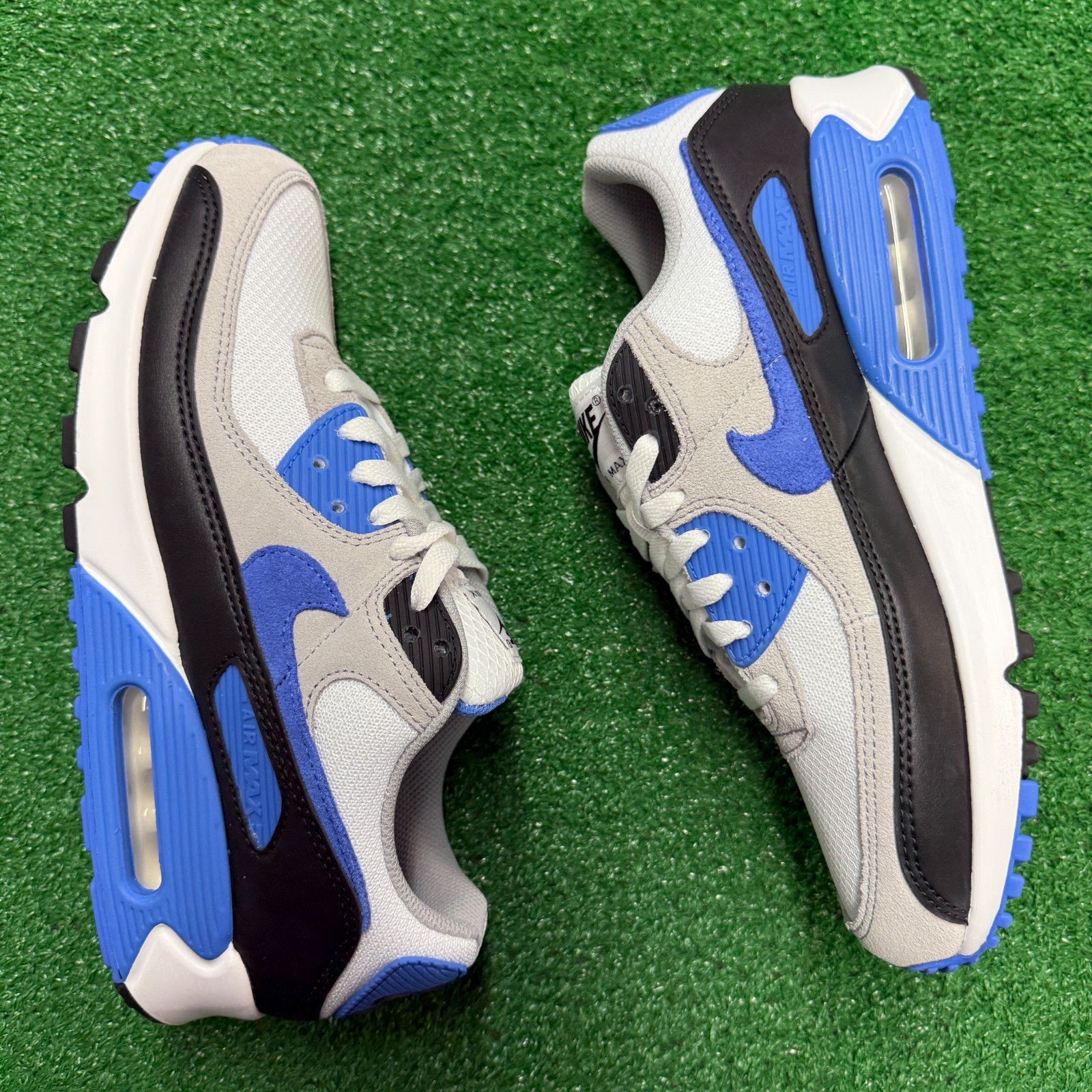 Nike Air Max 90 White Blue Crystal Mens DM0029-122 NEW Multi Sz
