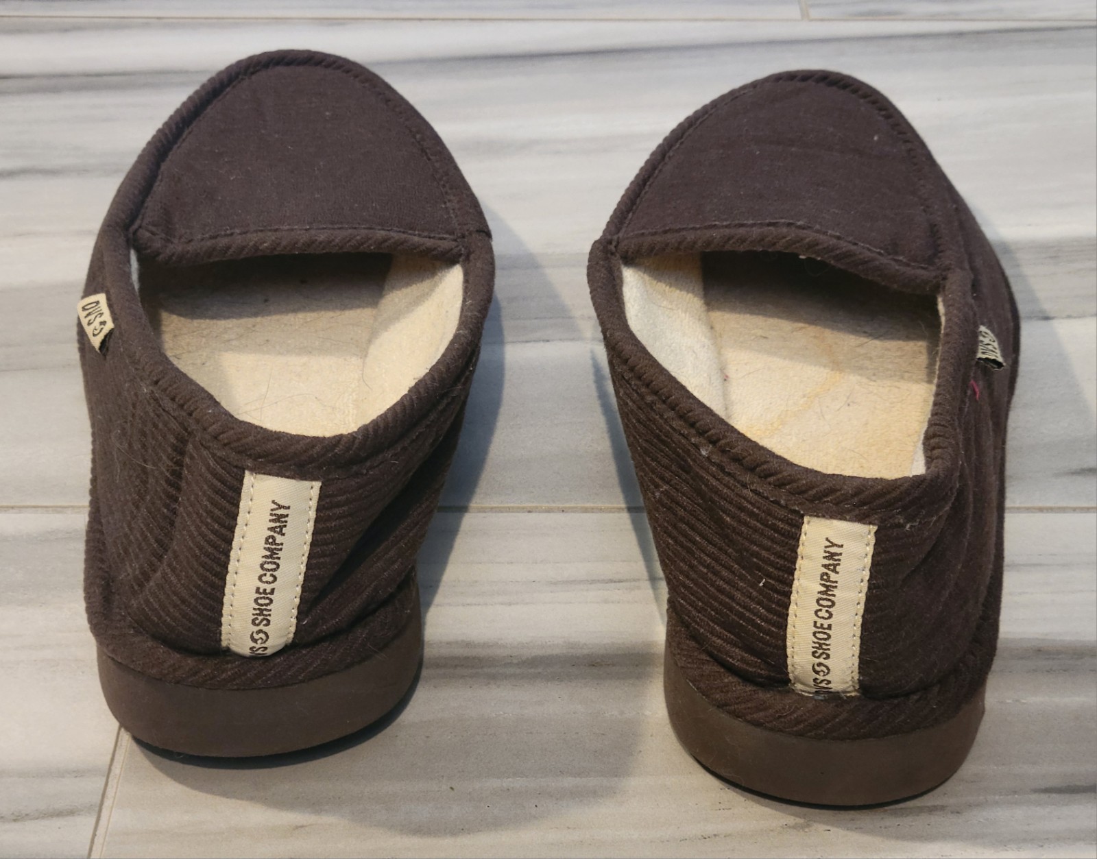DVS Shoe Company Fransico Brown Corduroy Slippers Size 12
